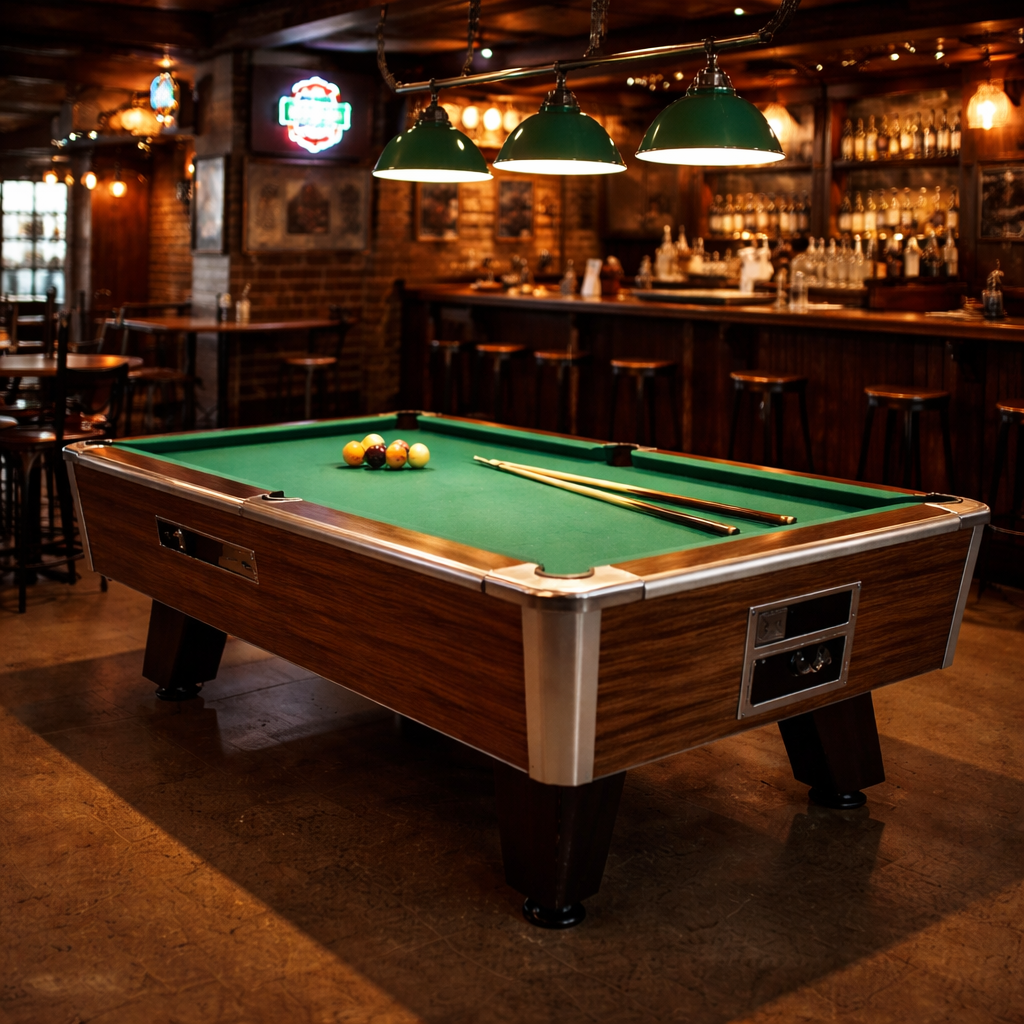 Coin-Operated Pool Tables