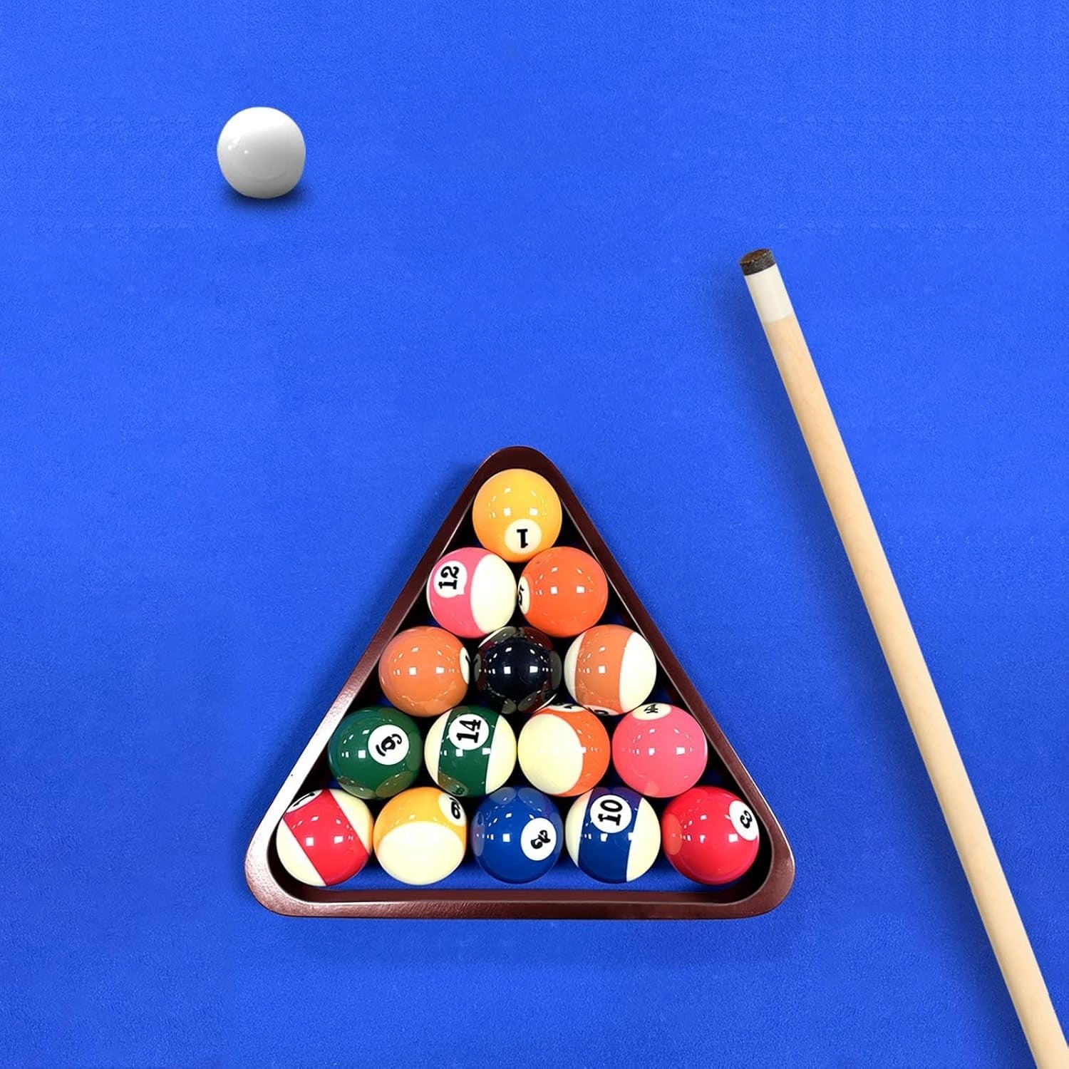 Moyansuper Solid Wood Pool Ball Rack Billiard Ball Triangle Rack, Pool Table ...