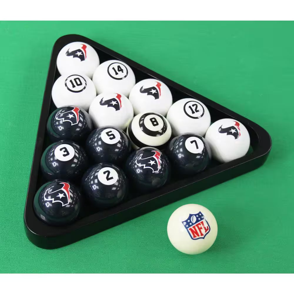 Houston Texans Billiard Balls with Numbers