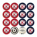 Boston Red Sox Billiard Balls with Numbers