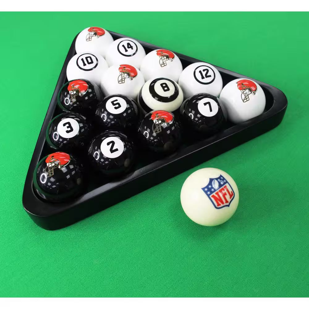 Cleveland Browns Billiard Balls with Numbers