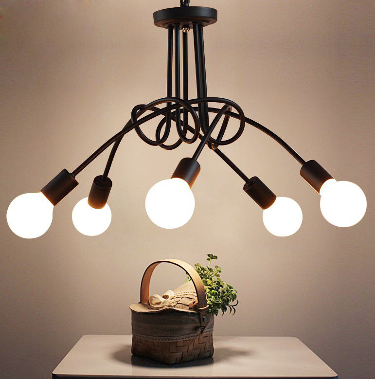 The Minimalist Iron Multi-Light Chandelier