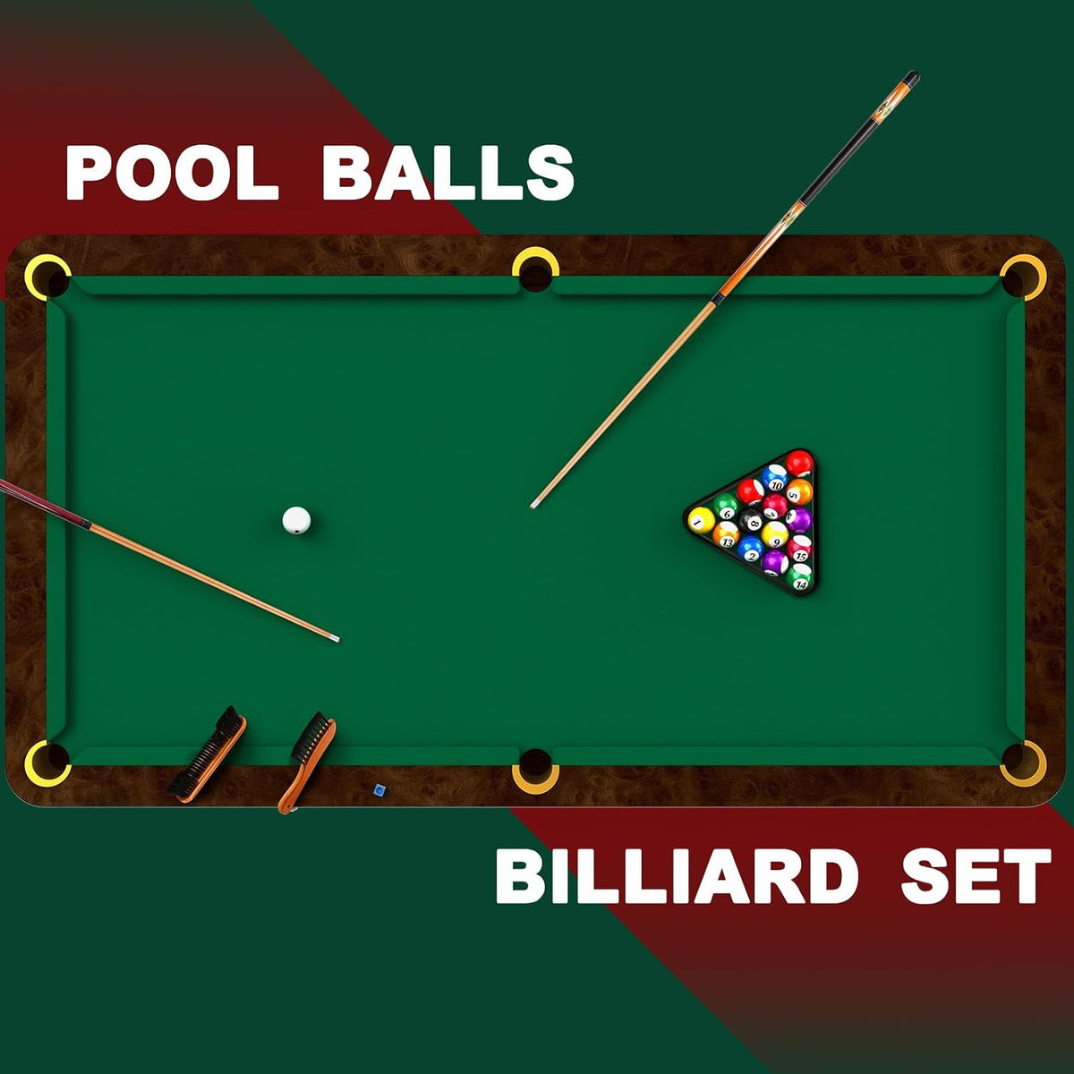 37 Pcs Professional Pool Table Accessories Set