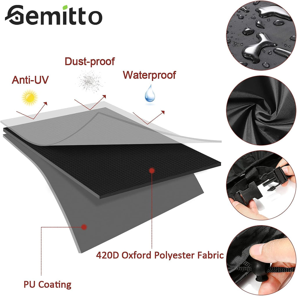 7/8/9 Ft Pool Table Cover, Waterproof Billiard Cover Polyester Fabric for Snooker Billiard Table (102X53X32In) Black