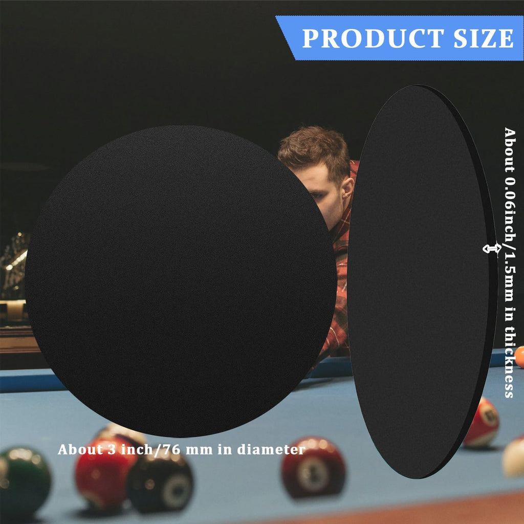 Billiard Pool Table Leg Shims, 3" Diameter Rubber Pool Table Leveling Kit Shims Foot Pad, Billiards Accessories Rubber Shims/Furniture Shims