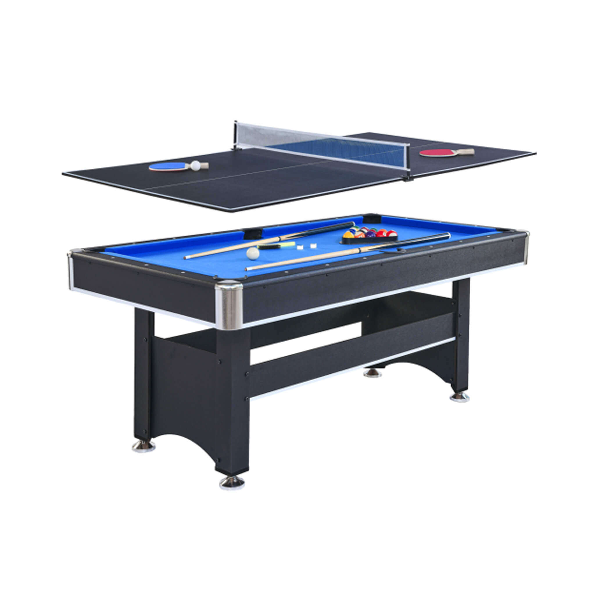 The SpacePlay 6’ Convertible Pool & Table Tennis Table