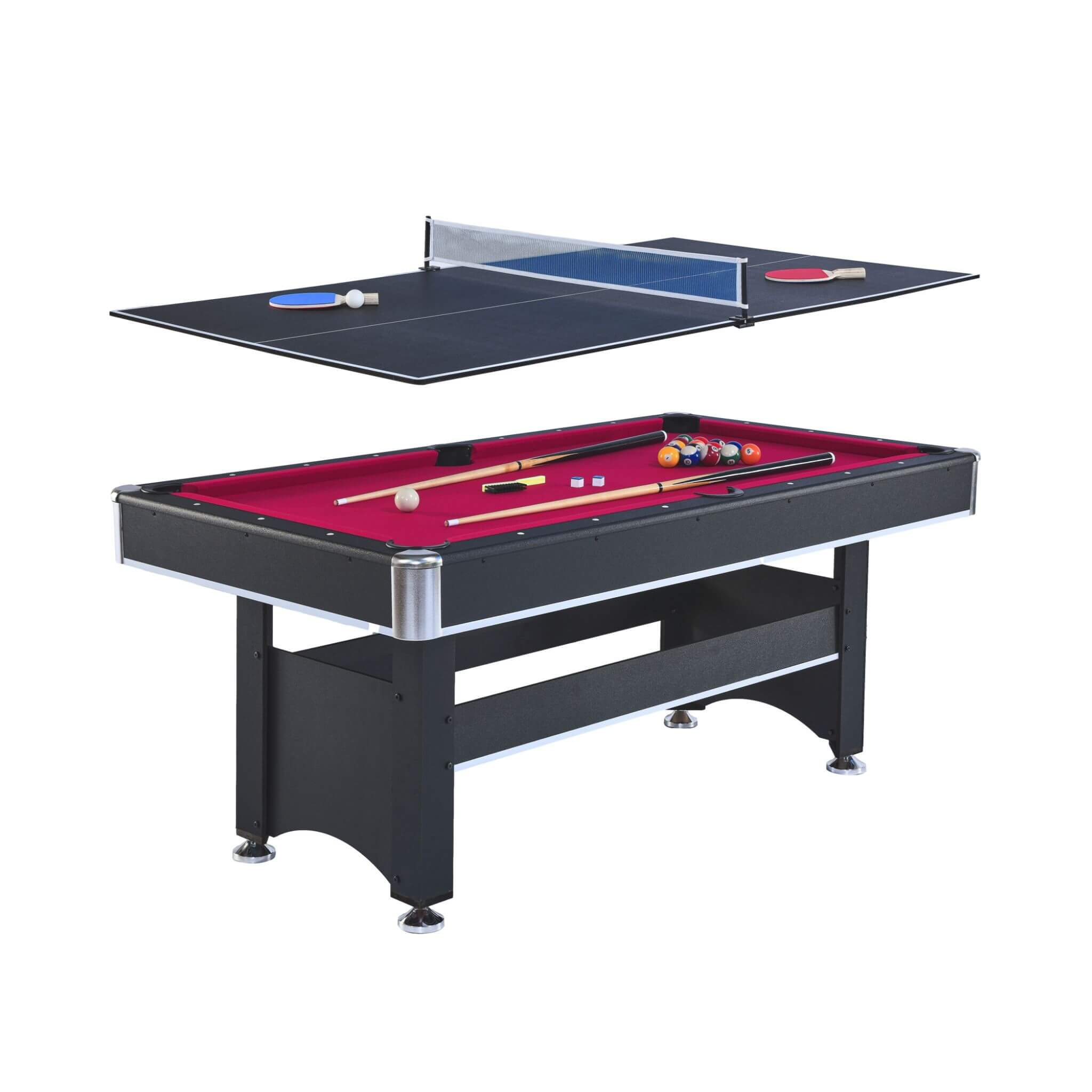 The SpacePlay 6’ Convertible Pool & Table Tennis Table
