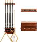 Oak Wall-Mounted 6 Cue Rack