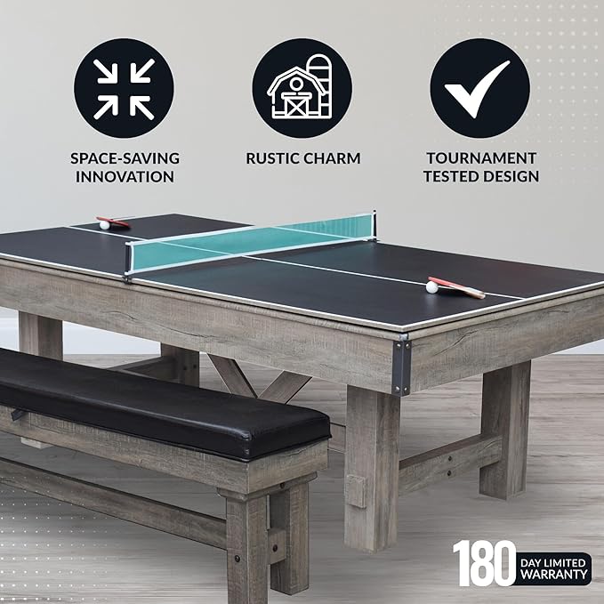 The Logan 3-in-1 Dining Pool Table