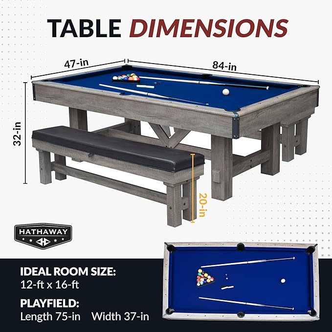 The Logan 3-in-1 Dining Pool Table