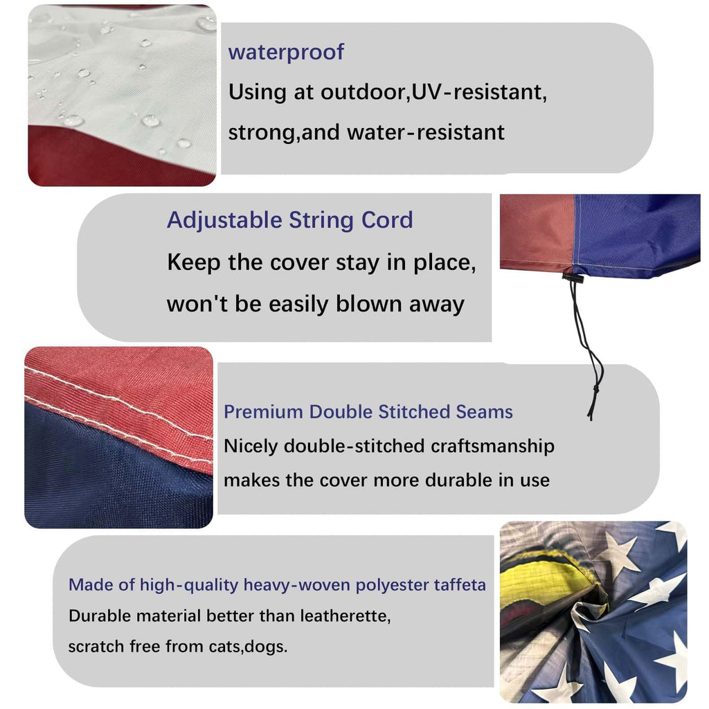 Pool Table Cover Waterproof & Dustproof Outdoor/Indoor Polyester Taffeta Clo