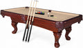 Augusta 8 Ft Furniture Pool Table – Includes Cue Sticks, Billiard Balls – Classic Design Perfect for Family, Home, Dining, or Living Room