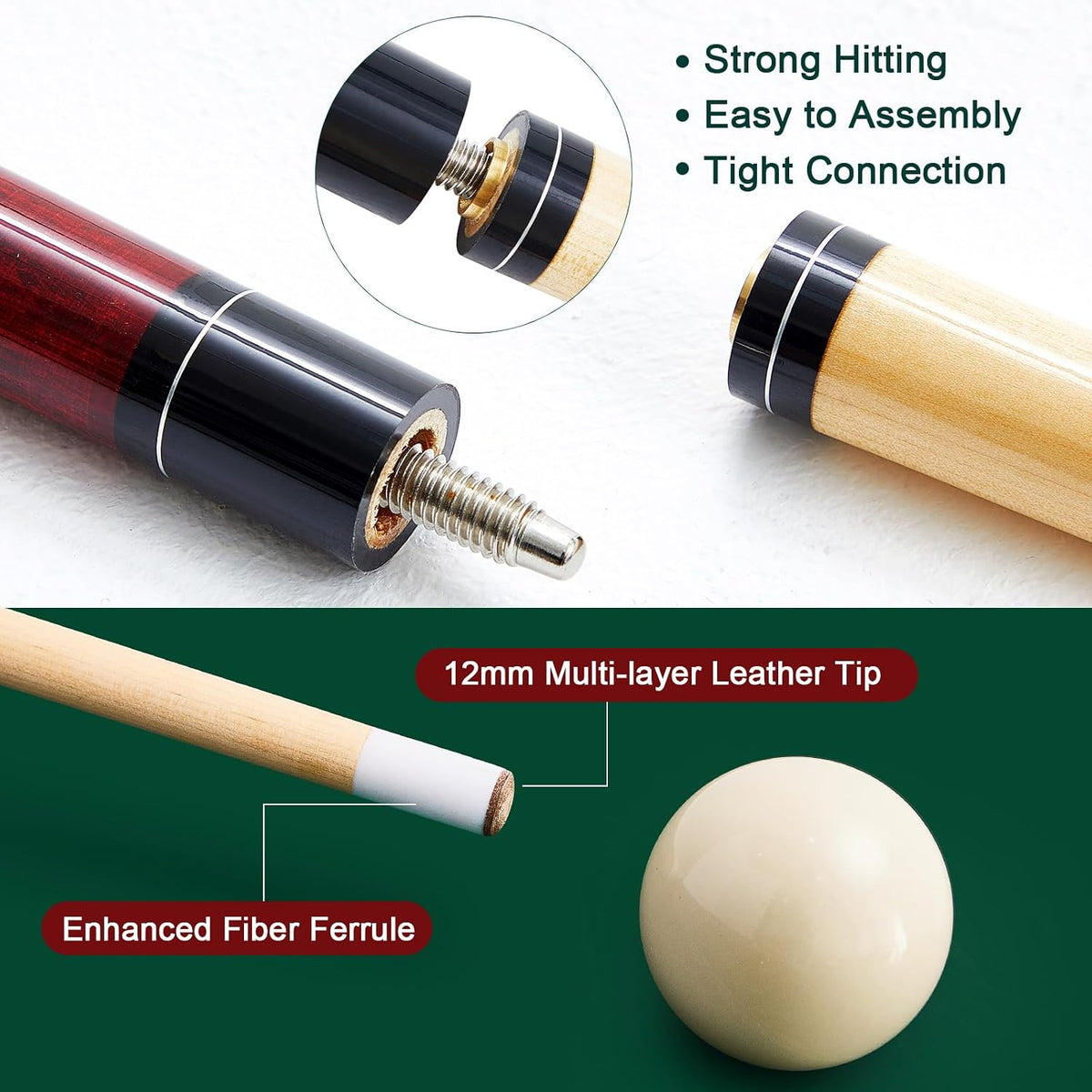 37 Pcs Professional Pool Table Accessories Set