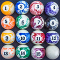 The Felson Classic Marbled Billiard Ball Set