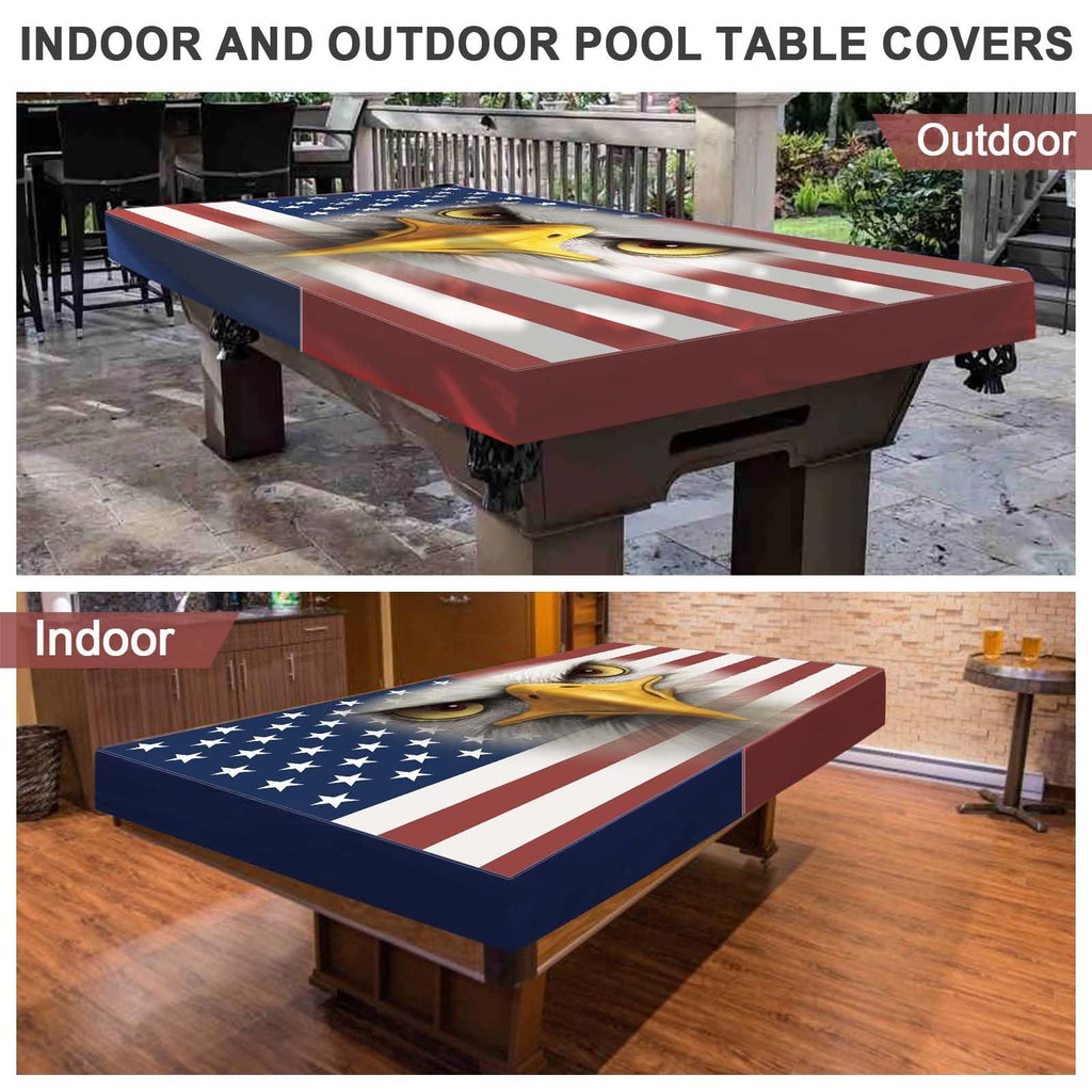 Pool Table Cover Waterproof & Dustproof Outdoor/Indoor Polyester Taffeta Clo