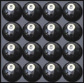 Pool Balls - 16 Piece Cue Ball Set for Pool Table and Display - 2 1/4 Inch 6