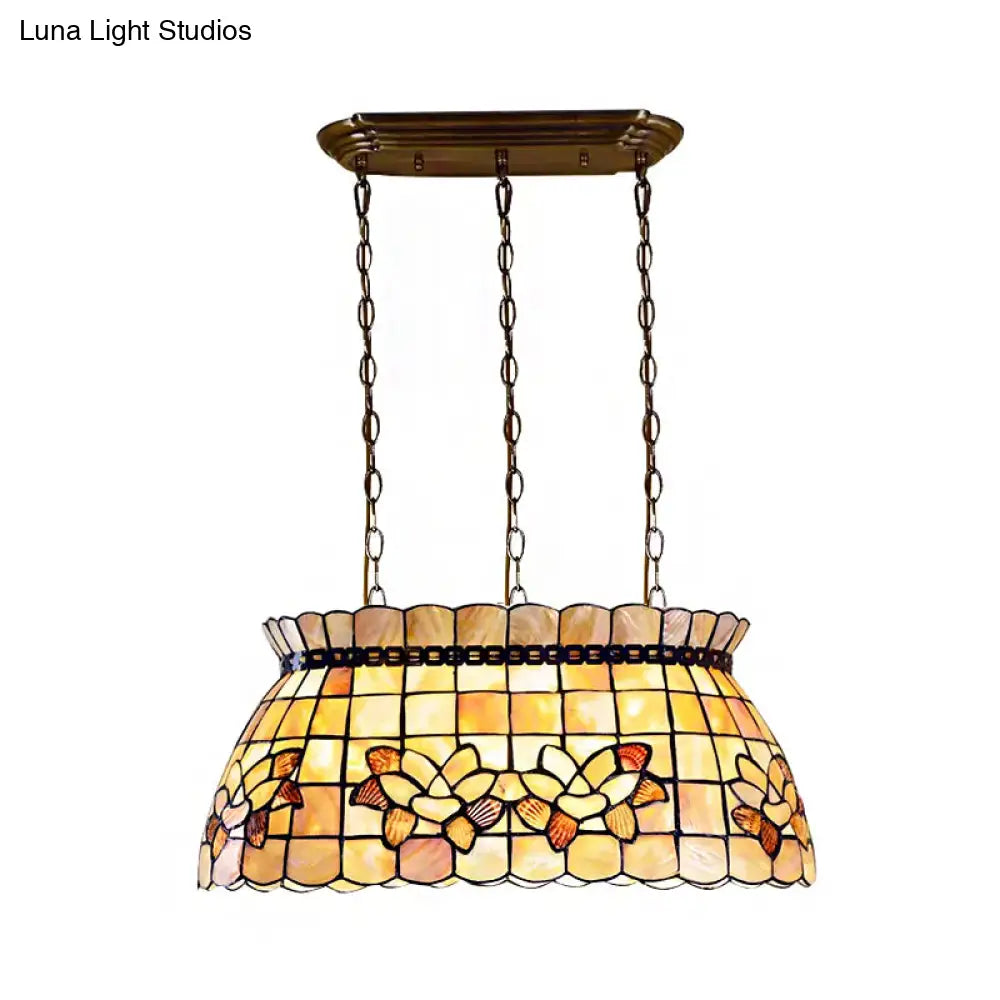 The Tiffany Shell Classic 3-Light Chandelier
