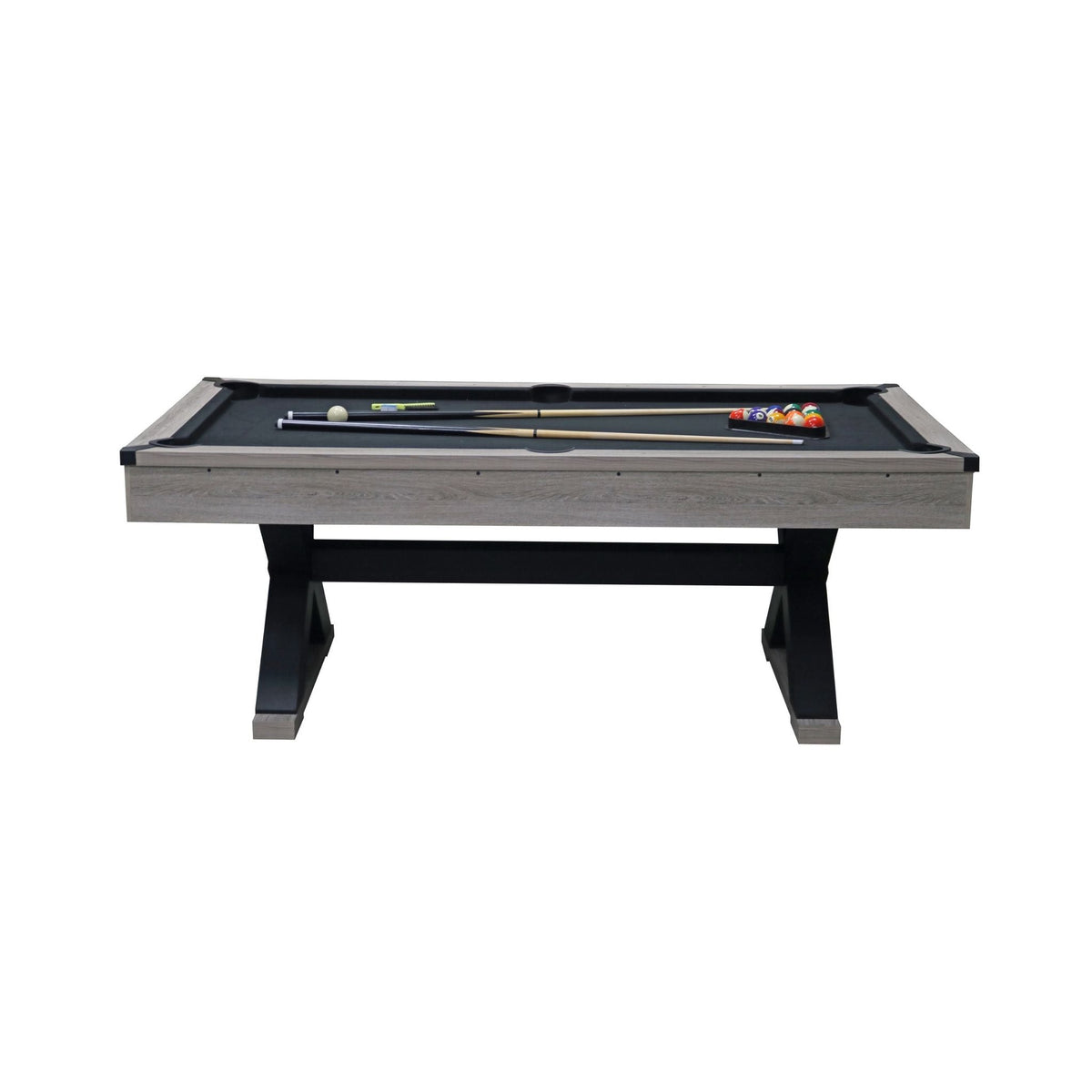 The Ridgewood 7’ Rustic X-Leg Pool Table