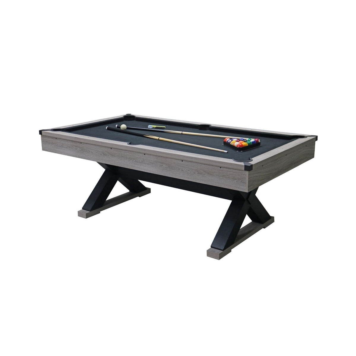 The Ridgewood 7’ Rustic X-Leg Pool Table