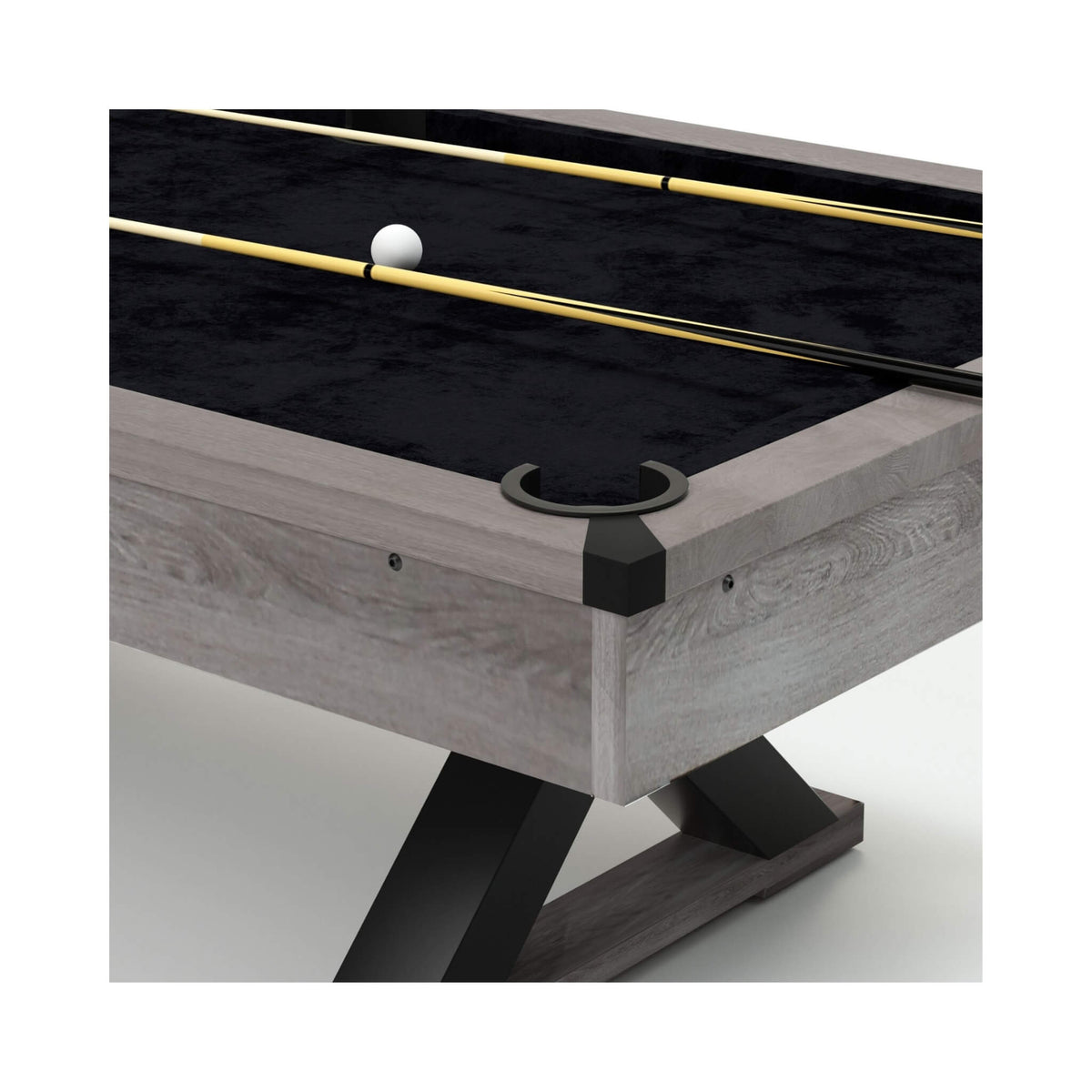 The Ridgewood 7’ Rustic X-Leg Pool Table