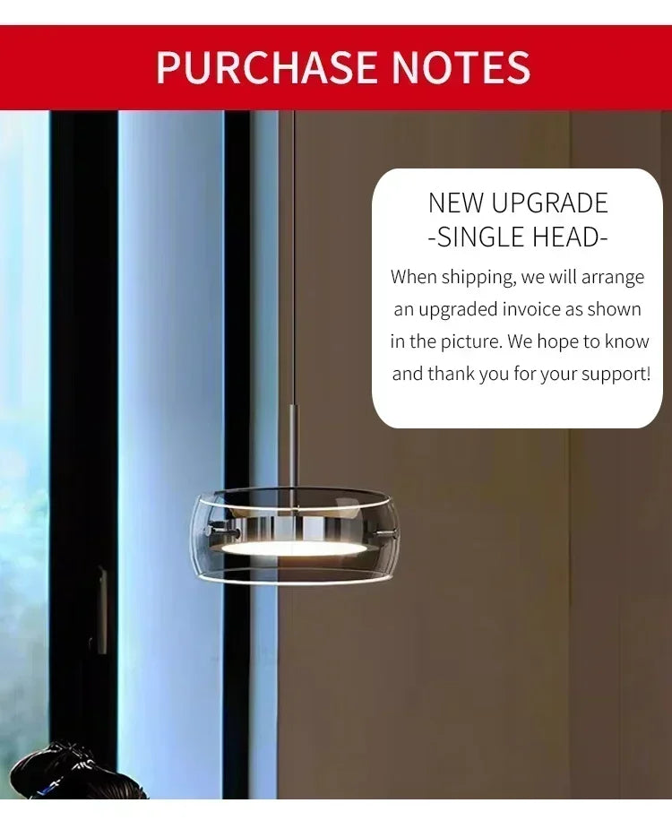 The GlassLine Modern Pendant Light