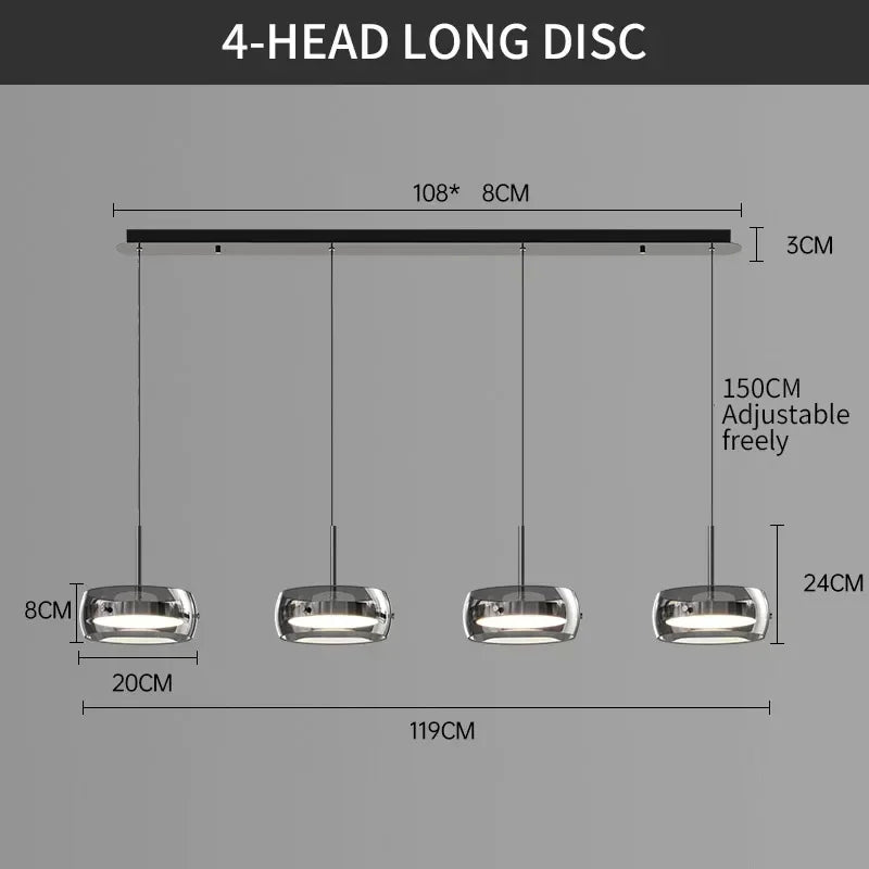 The GlassLine Modern Pendant Light