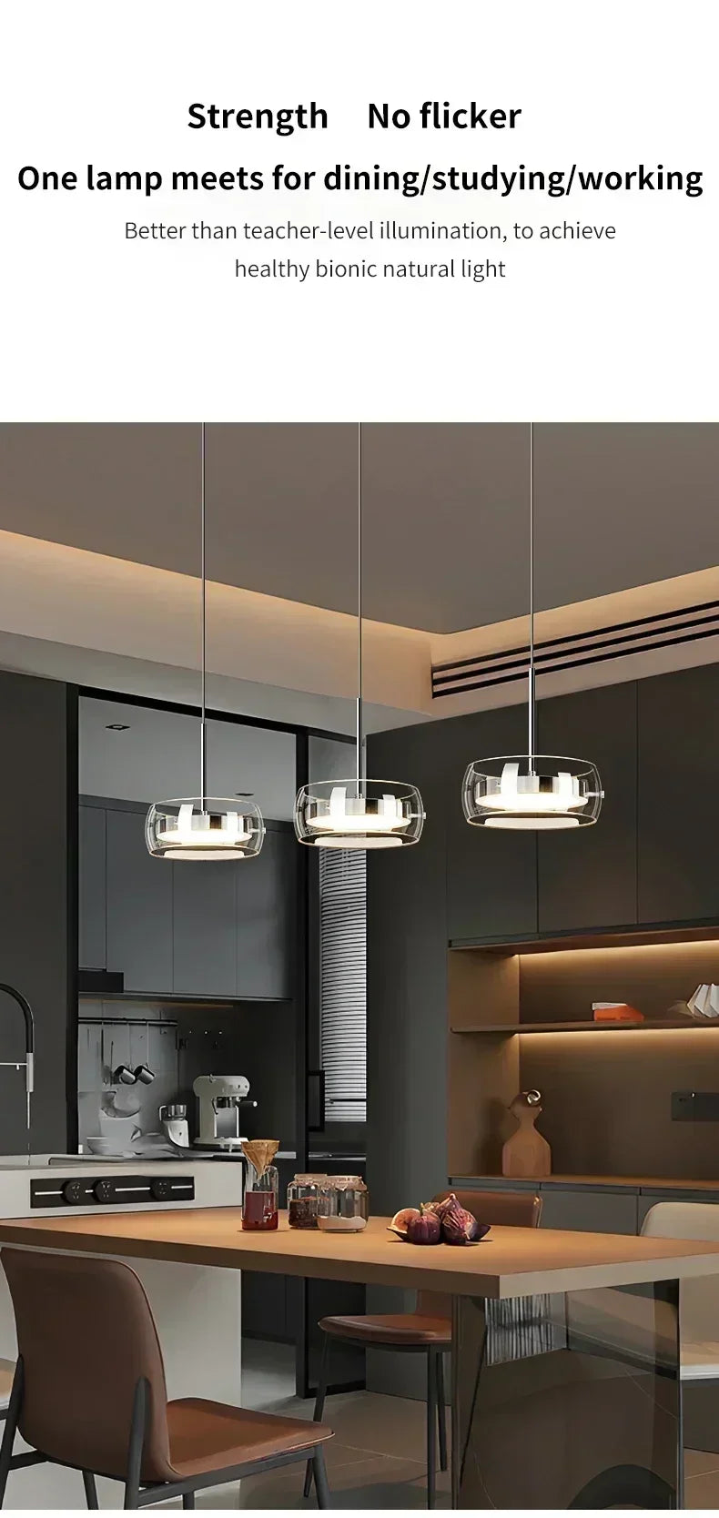 The GlassLine Modern Pendant Light