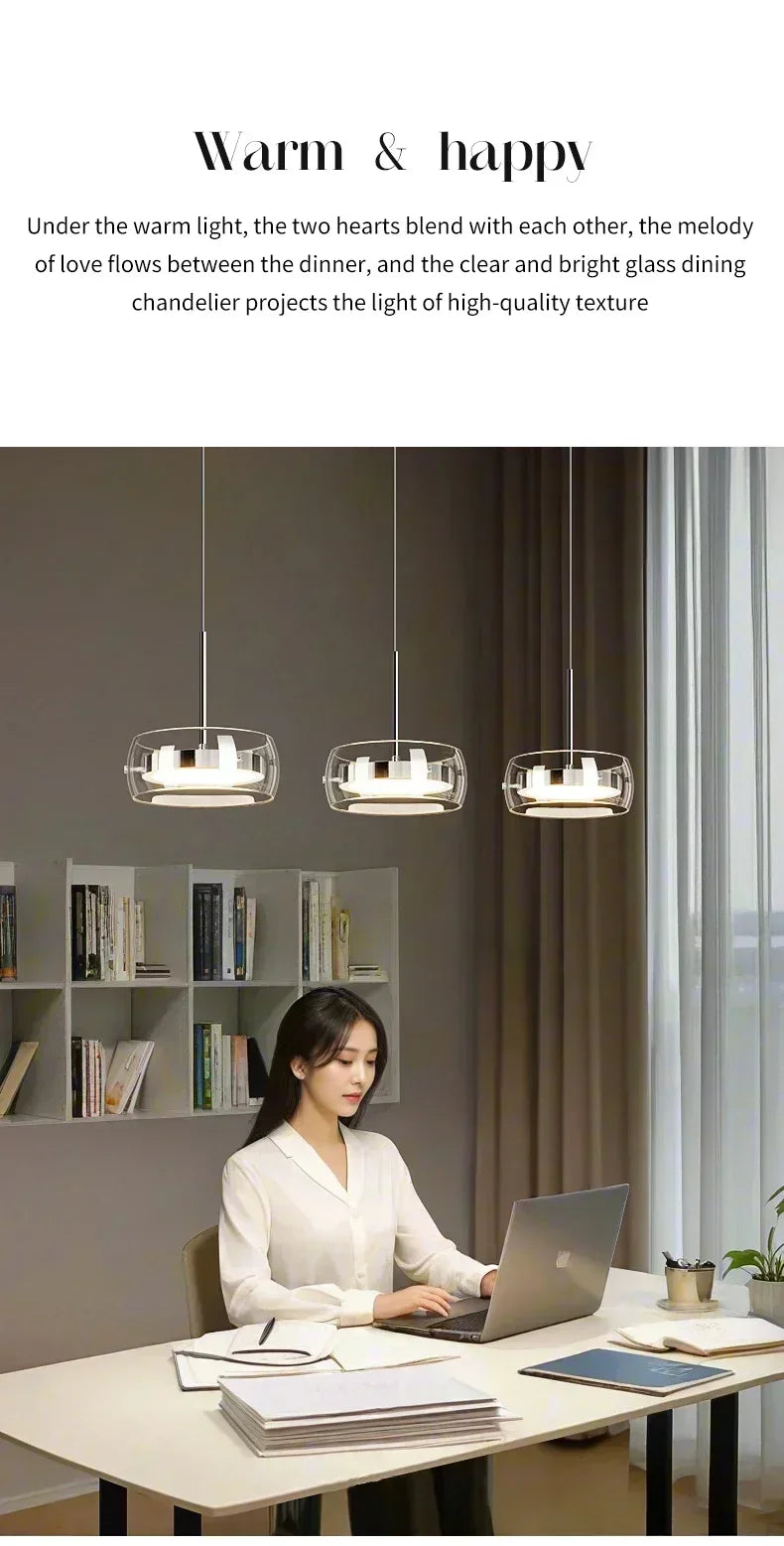 The GlassLine Modern Pendant Light