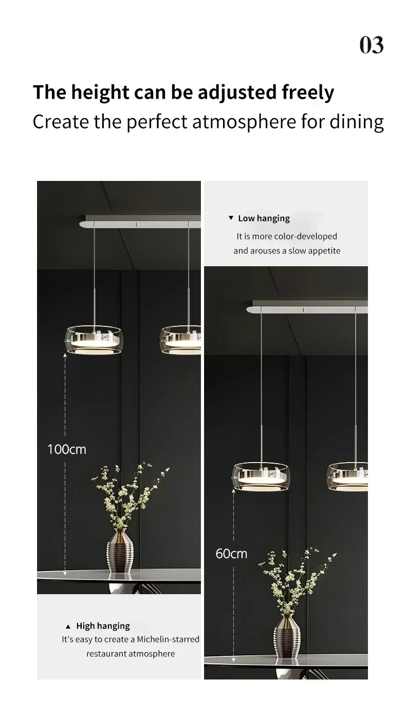 The GlassLine Modern Pendant Light