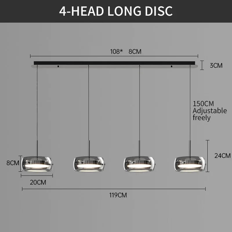 The GlassLine Modern Pendant Light