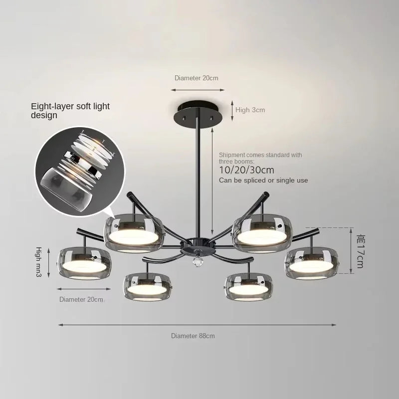 The GlassLine Modern Pendant Light