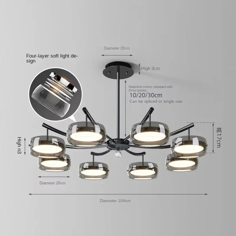 The GlassLine Modern Pendant Light