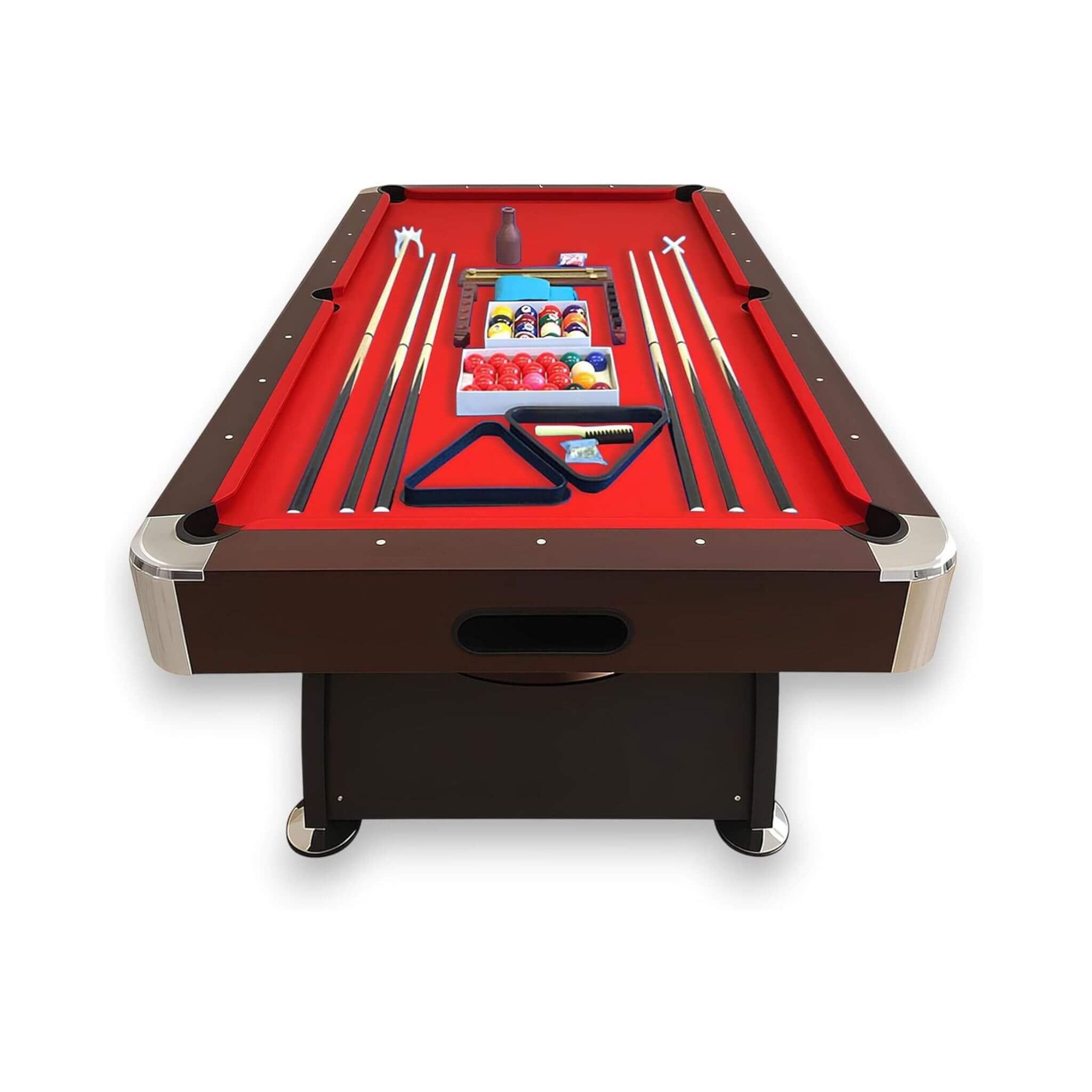 The Velocity 8’ Red Ball Return Pool Table
