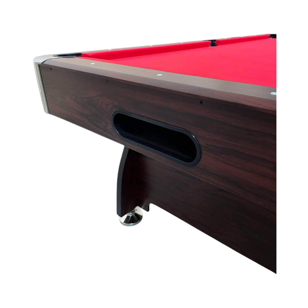 The Velocity 8’ Red Ball Return Pool Table