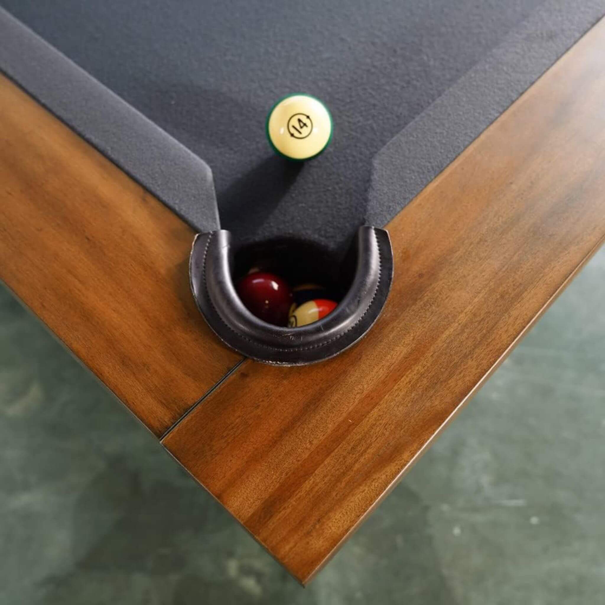The Presli 8’ Acacia Slate Pool Table