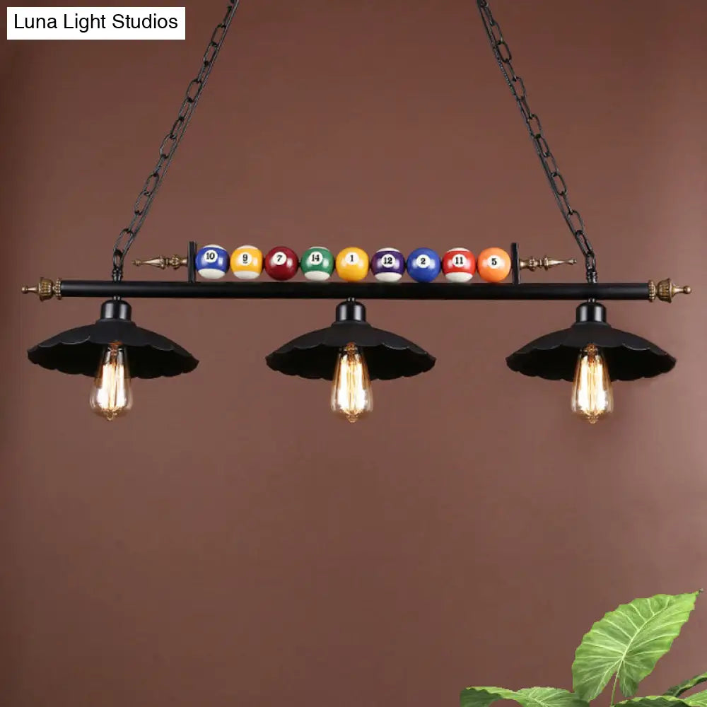 The Scalloped Classic Billiard Table Light