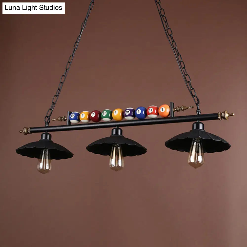 The Scalloped Classic Billiard Table Light