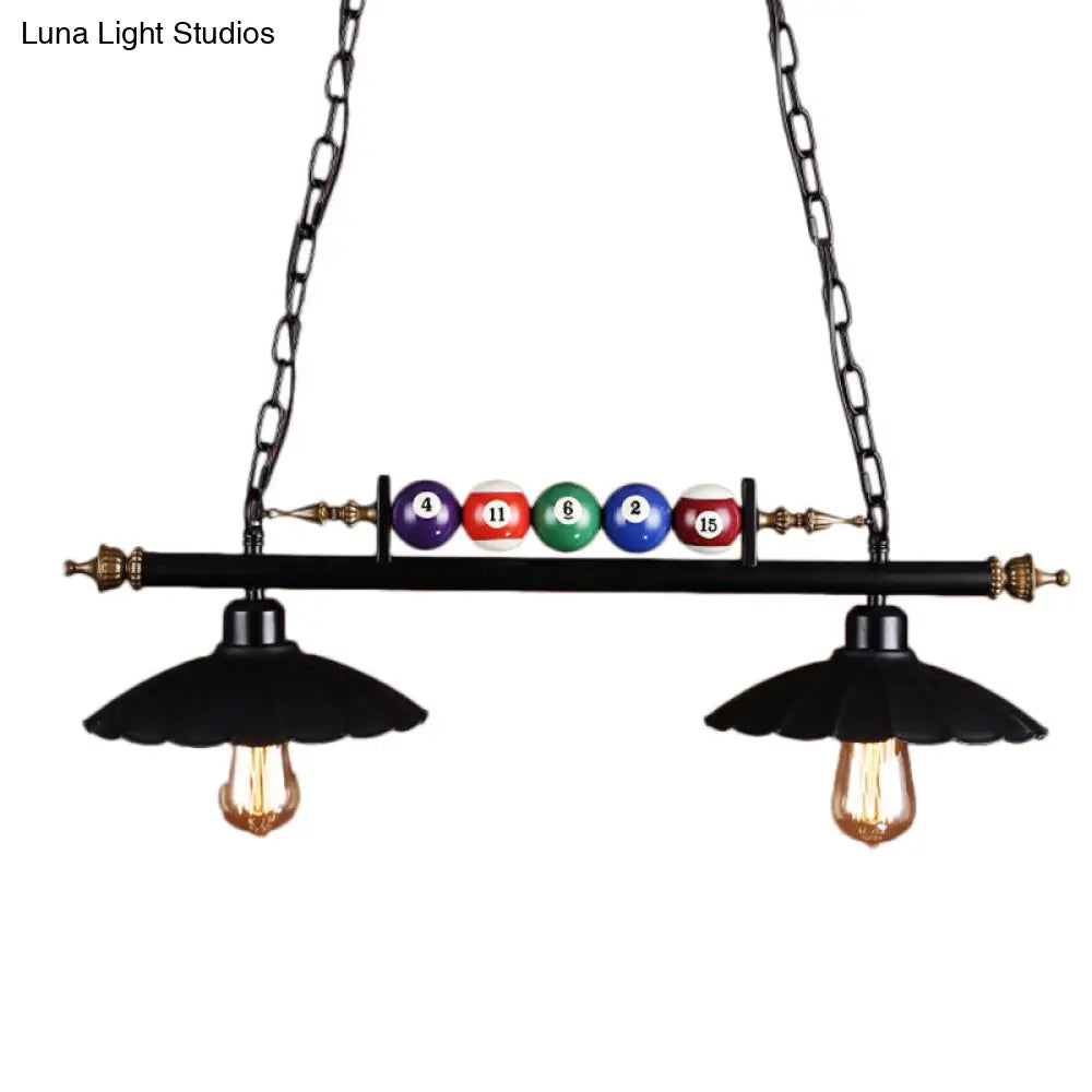 The Scalloped Classic Billiard Table Light