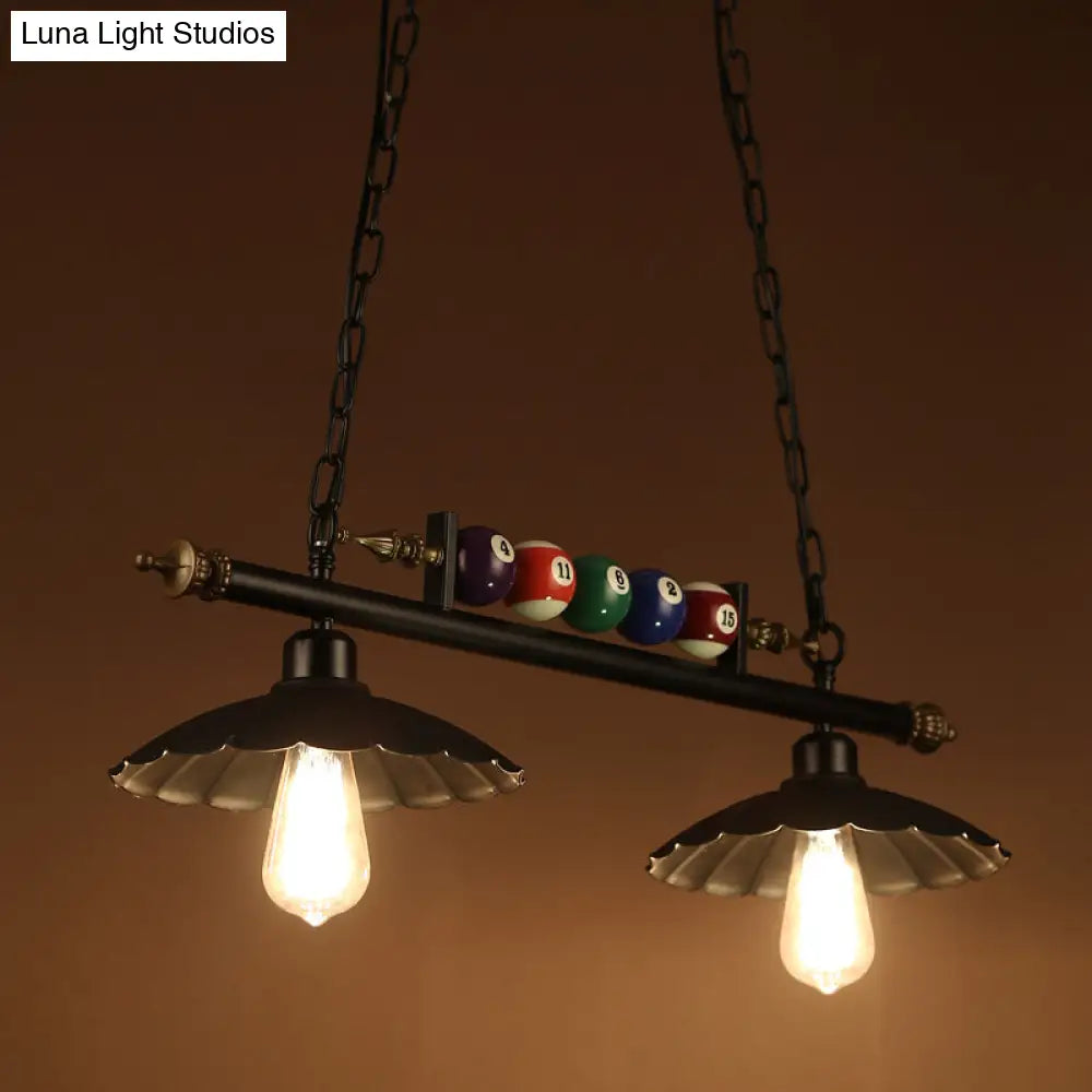 The Scalloped Classic Billiard Table Light